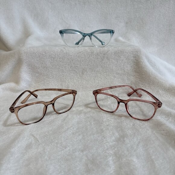 NWOT MAX STUDIO Readers 2.0 Set Of 3 Brown Teal Rose - Picture 1 of 12